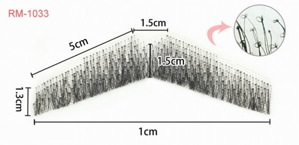画像3: 付け髭 口ひげ 普段使いにもぴったり薄いバージョン 人毛100% つけひげ ひげ あご リアル 本物  (3)