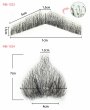 画像4: 付け髭　口ひげ＋あごひげのセット　普段使いにもぴったり薄いバージョン　人毛100％　つけひげ　ひげ　あご　リアル　本物　 (4)