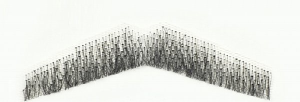 画像2: 付け髭 口ひげ 普段使いにもぴったり薄いバージョン 人毛100% つけひげ ひげ あご リアル 本物  (2)