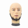 画像1: 付け髭　舞台などにもぴったり濃いバージョン　人毛100％　つけひげ　ひげ　あご　リアル　本物　RM-1026 (1)