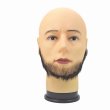画像1: 付け髭　普段使いにもぴったり薄いバージョン　人毛100％　つけひげ　ひげ　あご　リアル　本物　　RM-1028 (1)