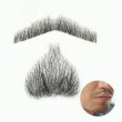 画像1: 付け髭　口ひげ＋あごひげのセット　普段使いにもぴったり薄いバージョン　人毛100％　つけひげ　ひげ　あご　リアル　本物　 (1)