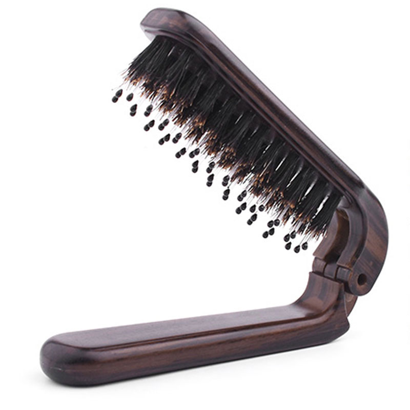 豚毛 折り畳みブラシ ヘアケア コンパクト Cxj 3cxj 3 美容エステ店舗用品 くし ブラシ サクセスショップ